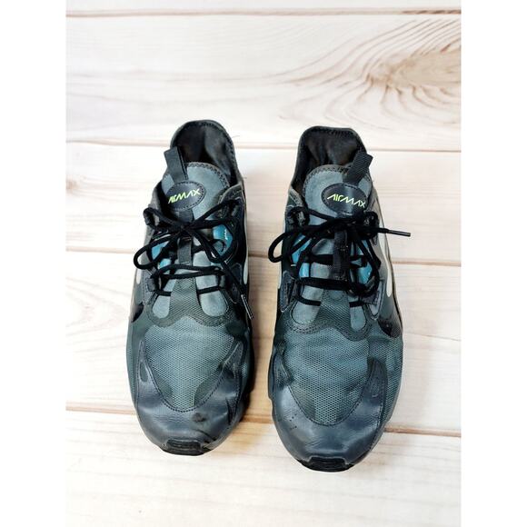 Nike AirMax Infinity 2 Men's Green & Black Athletic Running Sneakers Size 9.5 - Picture 3 of 16